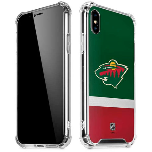 NHL Minnesota Wild Jersey iPhone XS Max Clear Case